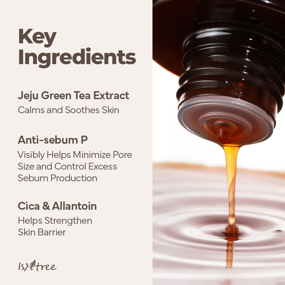 Isntree Green Tea Fresh Facial Toner Oil, 200Ml Deep Moisturizing, Sebum Control, Nourishing, Revitalizing, Hypoallergenic, Pack of 1